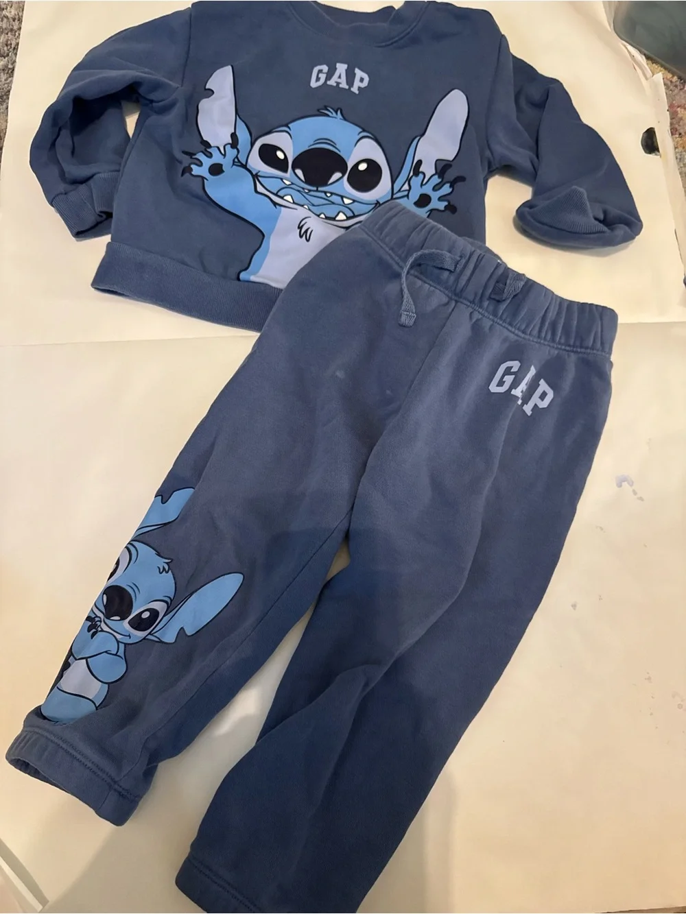 Disney Blue Stitch Joggers - Kids Sweatpants